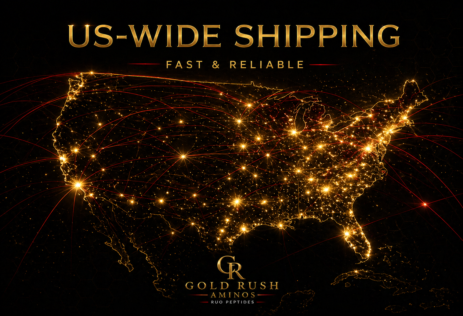 Gold Rush Aminos research peptide vial
